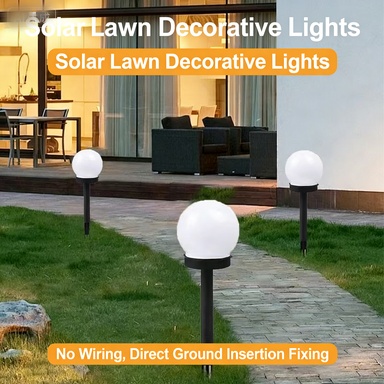 Solar-powered outdoor bulb lawn light, waterproof lighting for villa courtyards, floor socket light, home decoration ambient light. - Image 3