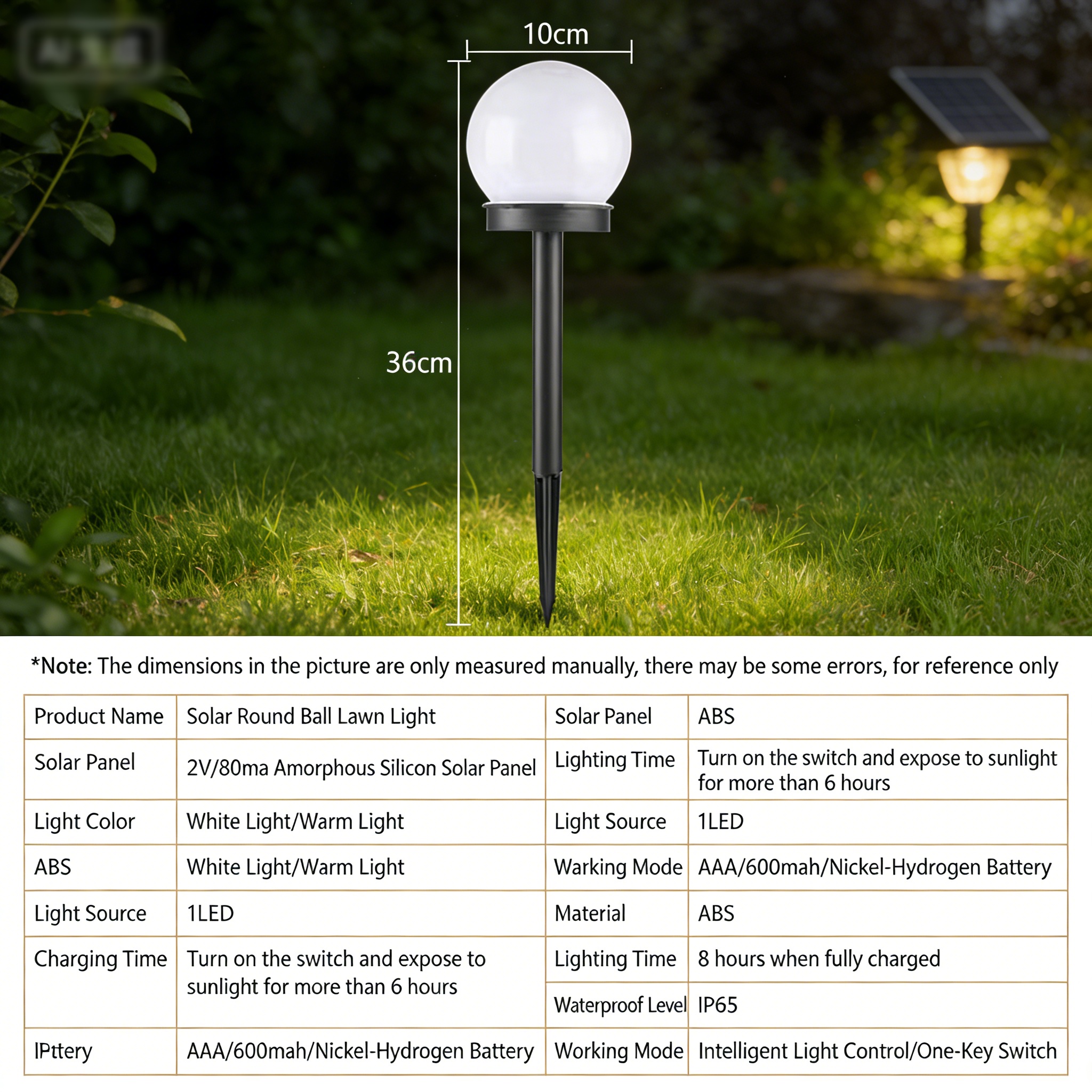 Solar-powered outdoor bulb lawn light, waterproof lighting for villa courtyards, floor socket light, home decoration ambient light. - Image 4