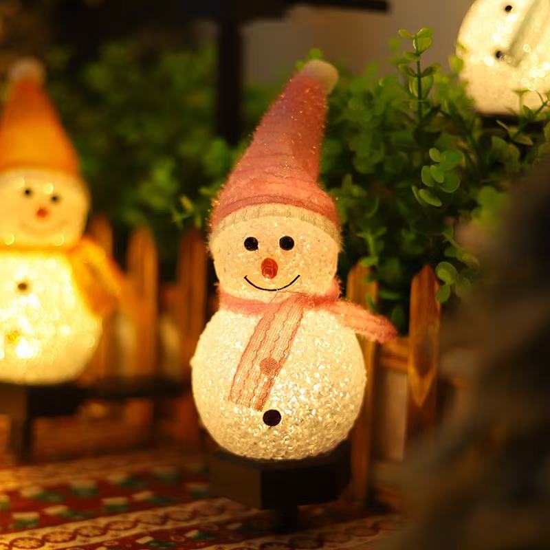 Snowman Solar Landscape Light, Lawn Light, Garden Decor, Christmas Light, Outdoor String Light, Waterproof Grass Light - Image 8