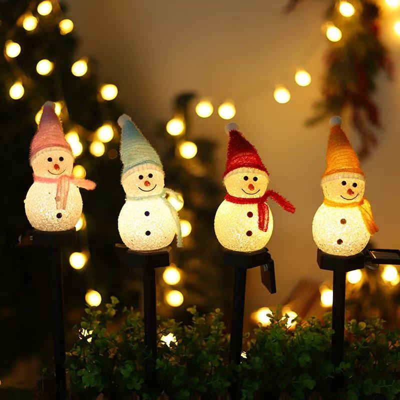 Snowman Solar Landscape Light, Lawn Light, Garden Decor, Christmas Light, Outdoor String Light, Waterproof Grass Light - Image 9